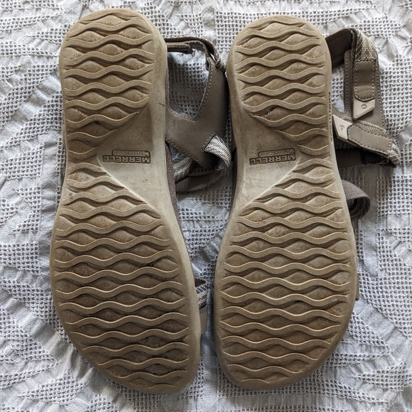 Merrell Mendi Backstrap Sandals Air Cushion Beach Outdoors Womens 10 - Picture 2 of 2